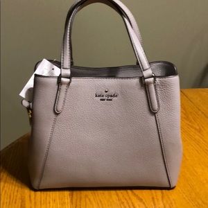 Kate Spade gray Jackson med triple compt satchel